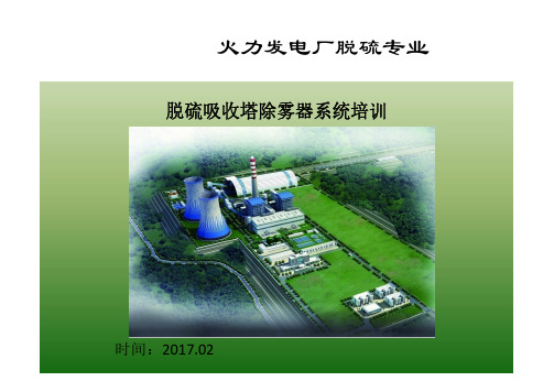 火电厂脱硫除雾器系统培训