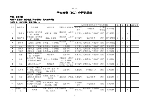 焦化厂危险源辨识与风险评价全