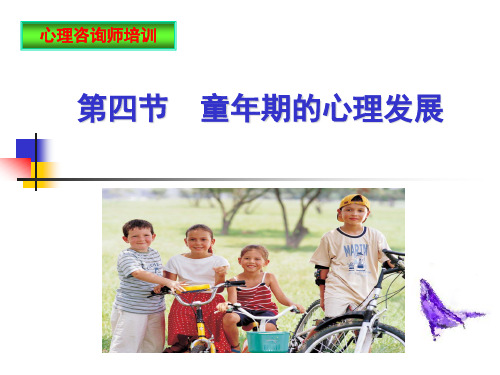 心理咨询童年期的认知心理发展PPT课件(1)