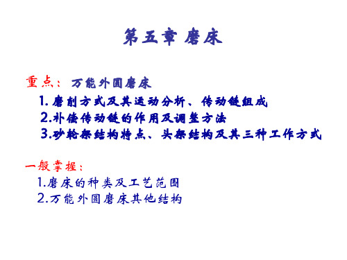 机械制造装备概论(第5章 磨床)-new