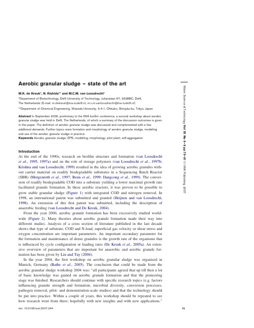 07Aerobic granular sludge-state of art