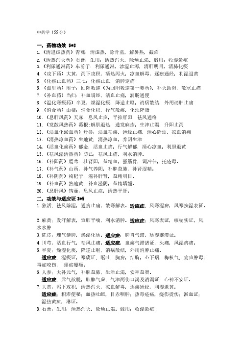 [VIP专享]药物功效 (55分)