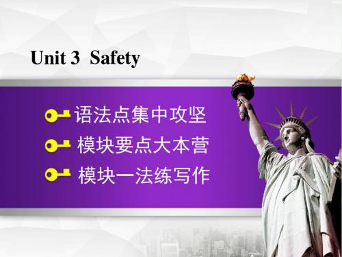 冀教九年级上册Unit 3 SafetyUnit 3 单元语法写作课件课件英语