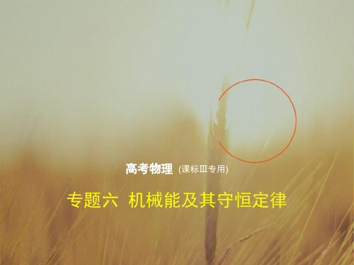 2018年高考物理课标Ⅲ专用复习专题测试：专题六 机械能及其守恒定律 共143张 精品