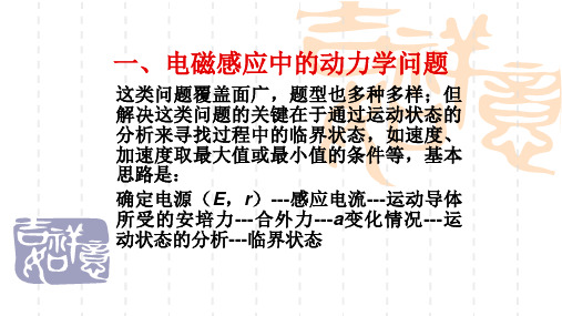 高二物理电磁感应中的动力学问题