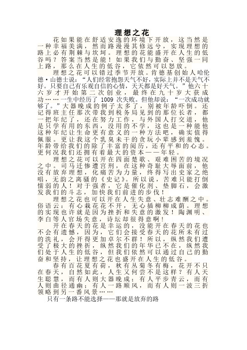 理想之花