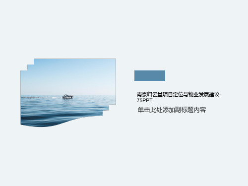 南京归云堂项目定位与物业发展建议-75PPT