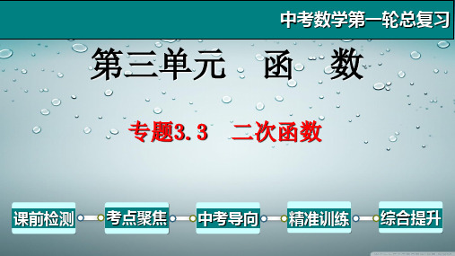 专题二次函数-中考数学第一轮总复习课件(全国通用)