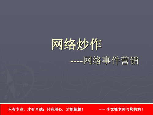第三讲-网络炒作ppt课件