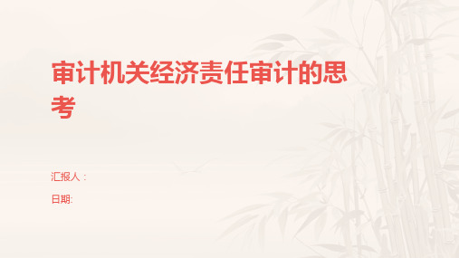 审计机关经济责任审计的思考