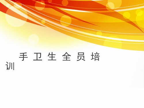 2019手卫生规范培训课件
