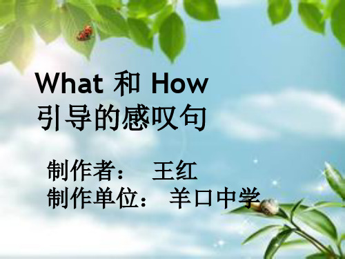 感叹句微课