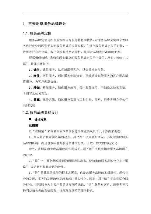 西安烟草服务品牌设计