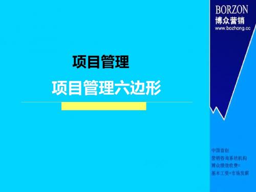 【项目管理】项目管理六边形