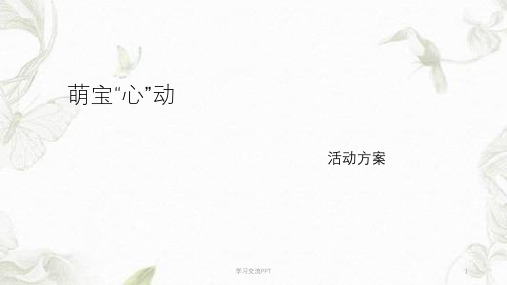 ‘萌宝’投票活动方案课件