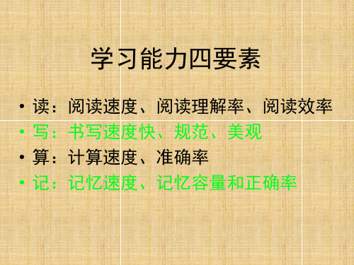 眼脑机能训练课件