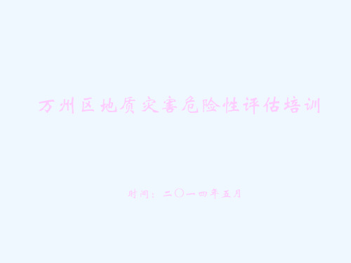 地质灾害危险性评估