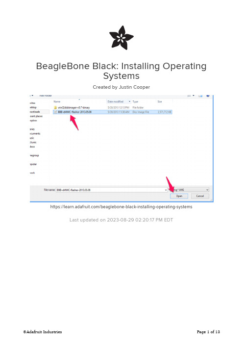 BeagleBone Black 安装操作系统说明书