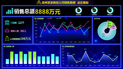 销售动态数据可视化分析图表