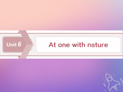 19-20学年新教材高中英语unit6atonewithnaturesectionⅠstarting