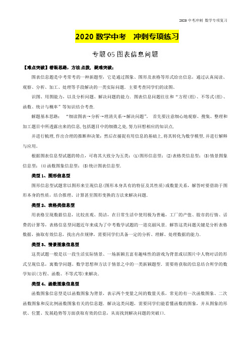 2020中考数学冲刺练习-第05讲 图表信息性问题--含解析