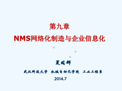 9第九章NMS网络化制造与企业信息化