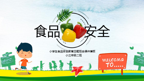 大学生食品安全教育ppt课件