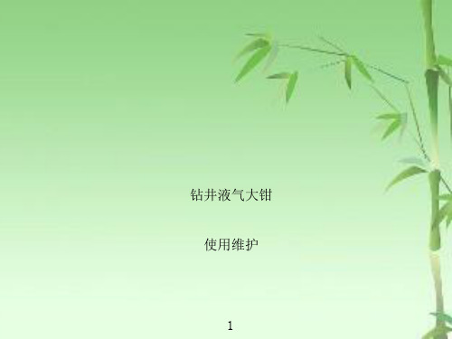 钻井液气大钳使用与维护ppt