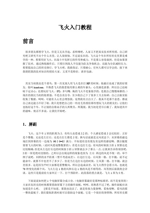 飞火入门教程