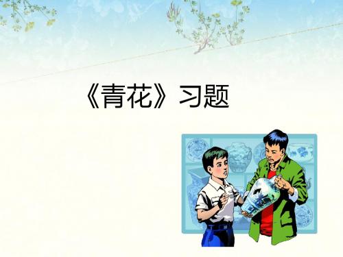 《青花》习题-优质公开课-语文S版六下精品