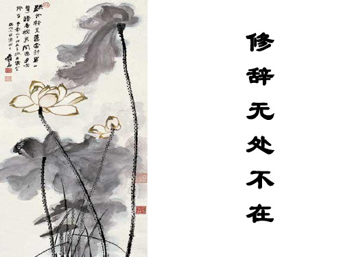 人教版高中语文必修二课件：梳理探究《修辞无处不在》 (共25张PPT)