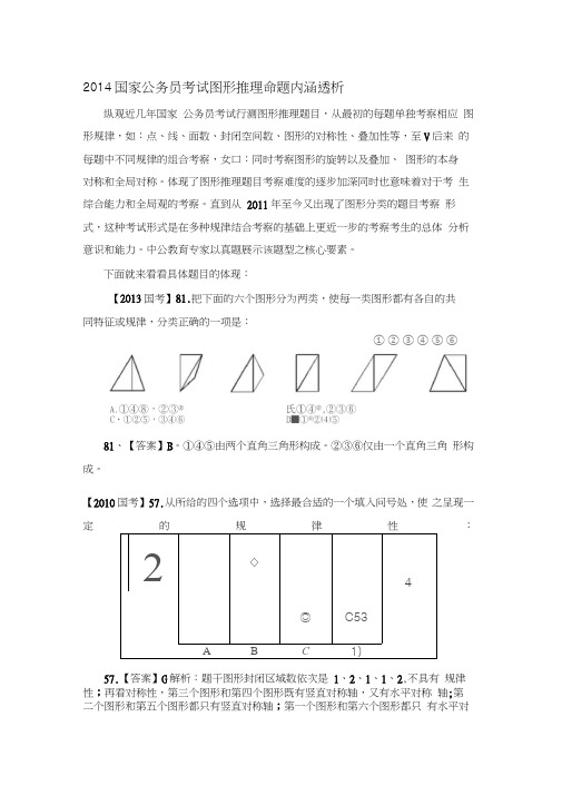 历年国考真题-图形推理