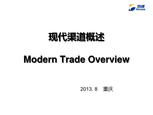 现代渠道概述-XXXX