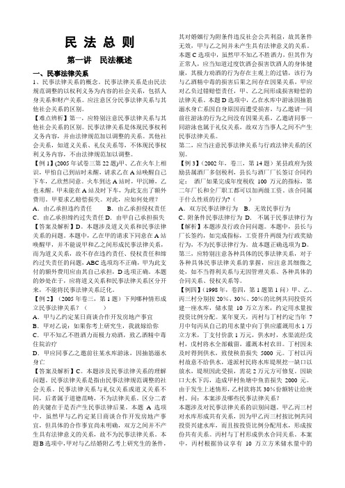 2008年司法考试 - 民法讲义