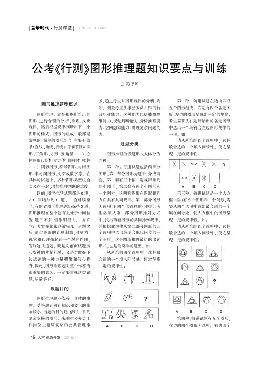 公考《行测》图形推理题知识要点与训练