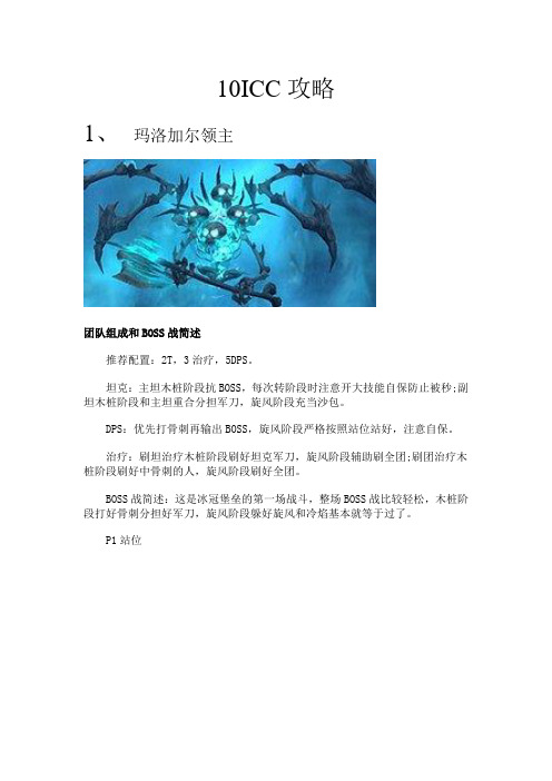 魔兽世界10ICC 前11BOSS攻略(20110605)