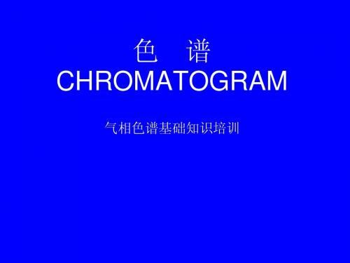 色谱培训讲议