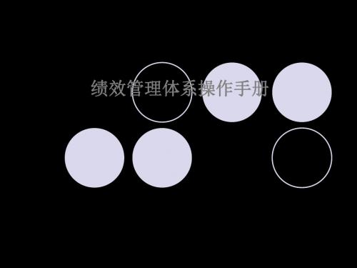 绩效管理体系操作手册培训课件 76页PPT文档