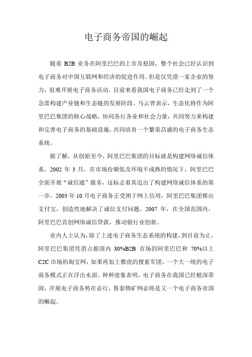 电子商务帝国的崛起