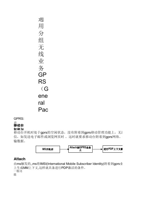 GPRS信令流程对照_详细流程图解