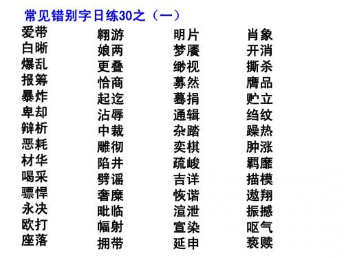 经典版错别字检测课件