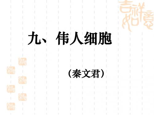 新苏教版七年级语文上册《伟人细胞》课件1