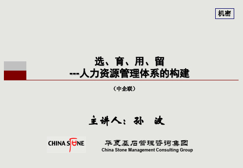 人力资源管理体系的构建培训教材(PPT 99页)