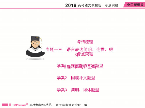 2018高考语文一轮复习语言文字运用ppt (1)