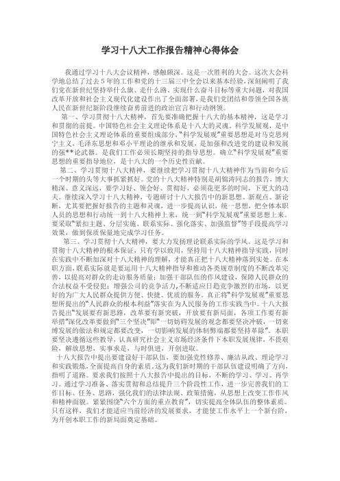 领导干部个人学习党的十八大报告心得体会 (16)