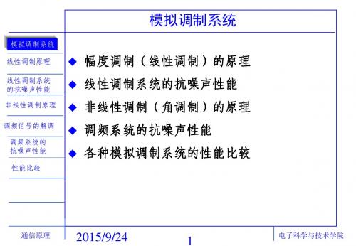通信原理—模拟调制系统