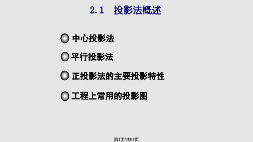 画法几何投影的基本知识PPT课件
