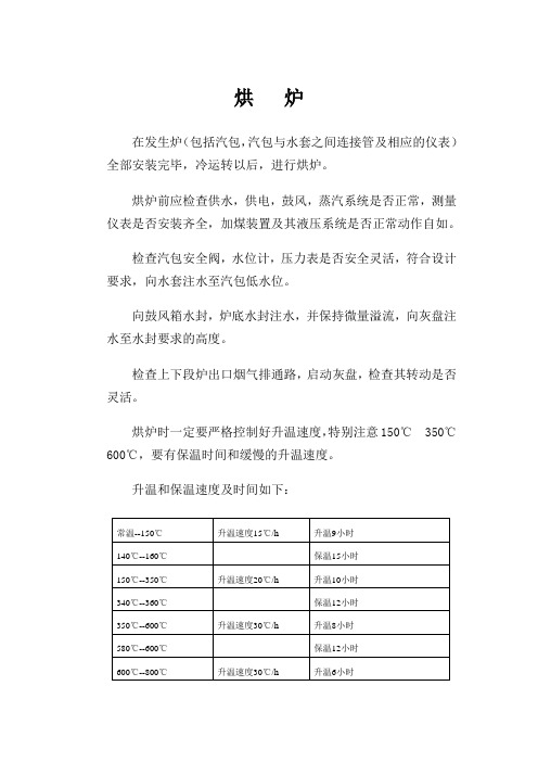烘炉曲线