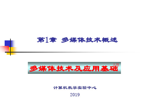 第1部分多媒体技术概述-PPT课件
