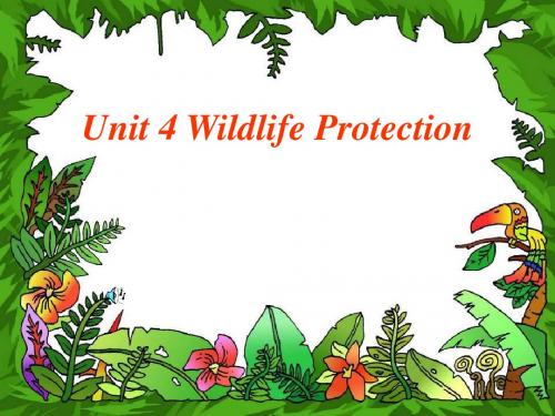 Book 2-Unit 4 Wildlife Protection